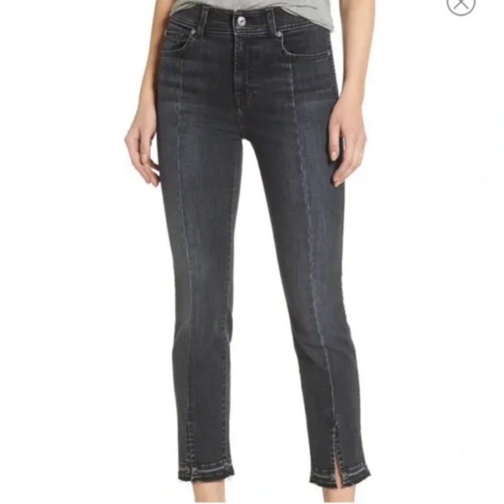Pistola Monroe Split Raw Hem Ankle Jeans